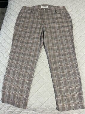 Liverpool Women’s Plaid Dress Pants - Brown and Gray